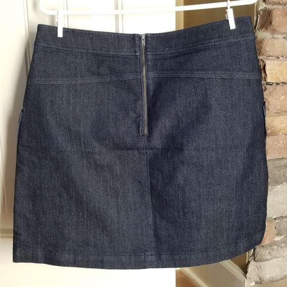 Loft patch pocket denim mini skirt - Picture 4 of 5